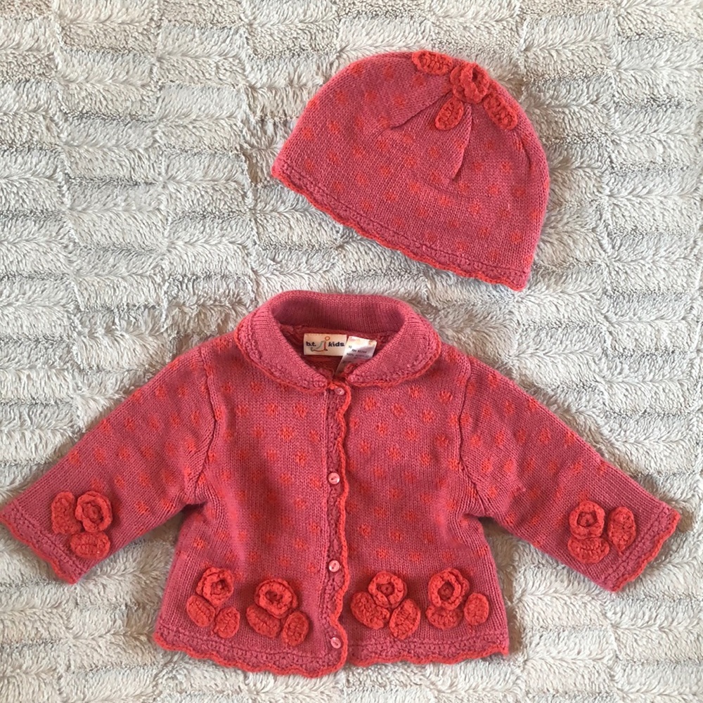 12mo sweater & hat set